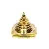Premium Brass Maha Meru Shree Yantra Original with Full Solid Back (2 * 2 * 1.75 (in))