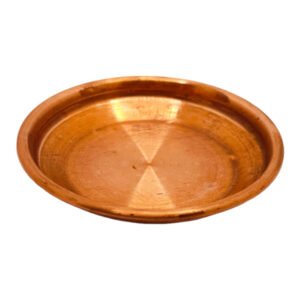 Copper Panchpatra Set with Achamani & Plate | Indian Traditional Handcraft Panchpatra with Spoon & Plate for Pooja, Temple, Diwali (5cm) - Image 3