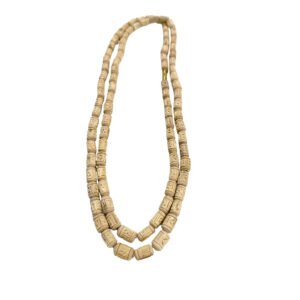 Alternative view of Original Tulsi Kanthi Mala with Radha Name | Fancy Desing Kanthi Mala | Handmade Natural Tulsi Kanthi Manufacturing in Vrindavan