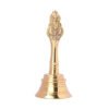 Pooja Bell with Garun Sitting On Top| Pure Brass Garuda Ganti| Ideal for Pooja Aarti, Daily Worship, and Gifts (3.5 inches Height)