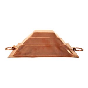 Pure Copper Hawan Kund with Handle On Both Side for Yagya, Hawan & Poojan Purpose || Traditional Hawan Kund || 100% Copper Hawan Kund for Vastu Shanti, Grah Pravesh & Weddings ((12 * 12 * 3.5 Cm)) - Image 5