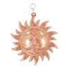 Metal Copper Home Vastu Sun Face God Wall Hanging || Shri Surya Narayan Copper Made Idol Decorative Items for Home Living Room Bedroom || Feng Shui Vastu for Good Luck Money (10 * 10)