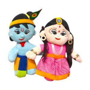 Alternative view of Vrindavan’s Lord Radha Krishna Soft Toy – 10.5 Inches Plush Washable Doll Set for Kids & Devotees | Spiritual Idol Pair for Home Décor, Pooja Room, Festivals & Gifting