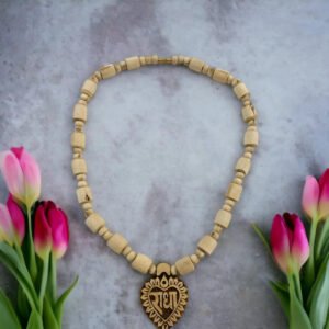Original Tulsi kanthi Mala with Shri Radha Locket | Handmade Natural Tulsi Kanthi - Image 3