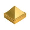 Fengshui Vastu Golden Plated Metal Pyramid Yantra || 3 Layer 91 Yantraa || for Positive Energy, Health & Wealth, Vastu Dosh Remedies, Home & Office Feng Shui (1 inch)