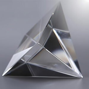 Vastu Feng Shui Clear Crystal Triangle Pyramid for Removing Negative Energy, Vastu Correction & Meditation, Puja, Positive Energy, Money Collection, Good Luck, Prosperity and Home Décor (4 cm) - Image 6