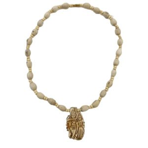 Original Tulsi kanthi Mala with Big Shri Radha krishna Locket/Length: 24 inch, Natural Tulasi Kanthi Mala, for men and women