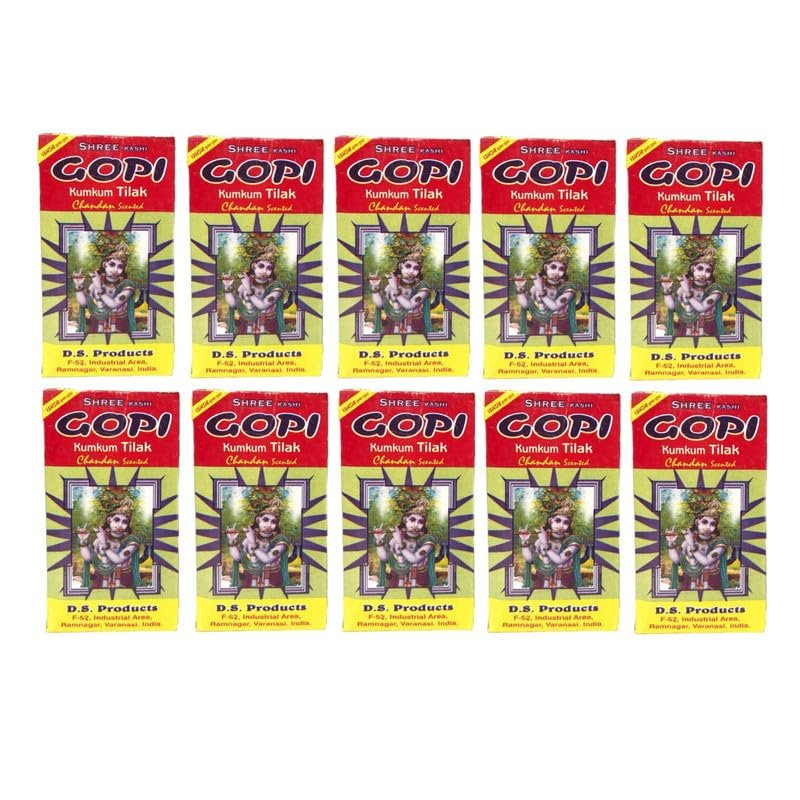 Natural Stone Scented Gopi Chandan Tilak, Original ISKCON Tikka (Small, Pack of 4) - Image 2