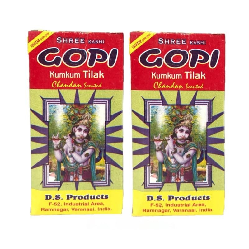 Natural Stone Scented Gopi Chandan Tilak, Original ISKCON Tikka (Small, Pack of 4) - Image 3