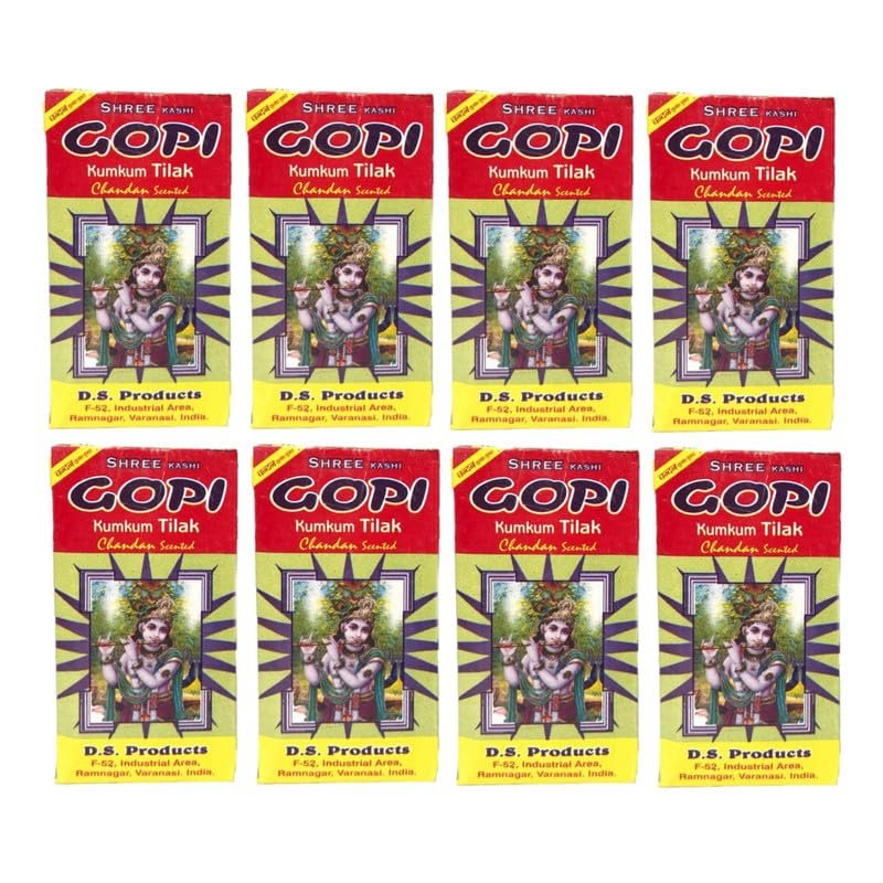 Natural Stone Scented Gopi Chandan Tilak, Original ISKCON Tikka (Small, Pack of 4) - Image 4