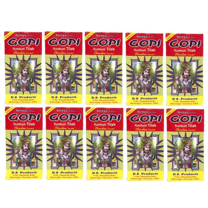 Natural Stone Scented Gopi Chandan Tilak, Original ISKCON Tikka (Small, Pack of 4) - Image 6