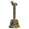 Pooja Bell with Nandi Sitting On Top| Pure Brass Antique Design Nandi Ganti| Ideal for Pooja Aarti, Daily Worship, and Gifts (6 inches Height)