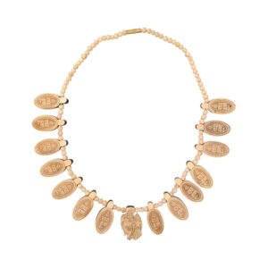 Original Tulsi Sri_Radha_Krishna Name Mahamantra 16 & Radha_Krishna Chhavi Oval_ Shape_Locket Kanthi || Handmade Natural Kanthi Manufacturing in Vrindavan