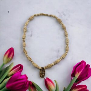 Original Tulsi Kanthi Mala with Radha Krishna Locket | Handmade Natural Tulsi Kanthi from Vrindavan