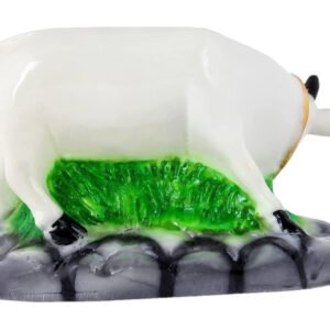 Alternative view of Marble Cow with Calf Idol Showpiece for Home Décor and Decorative Gift Item (8.5 Inches Length) Religious, Home Temple Decoration